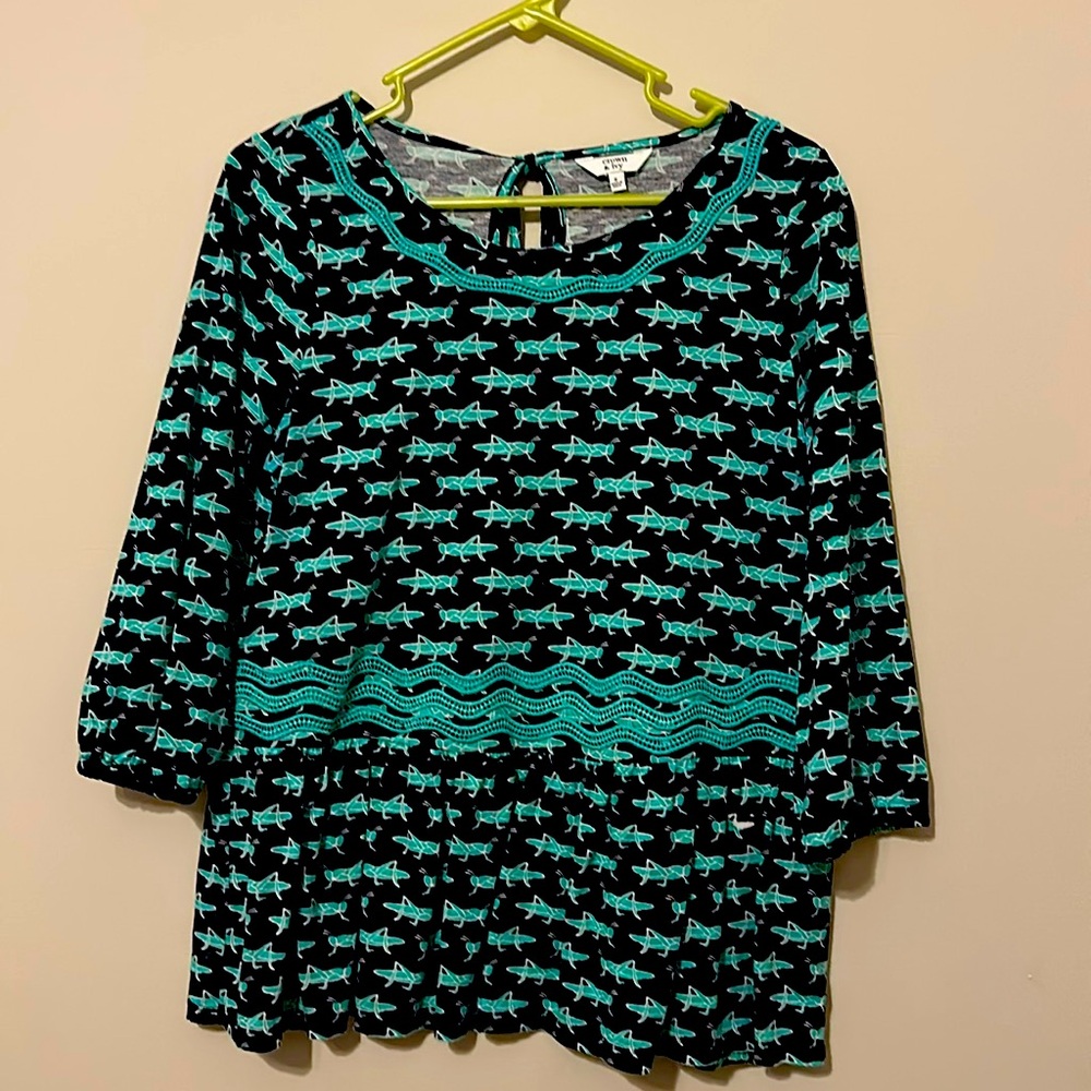 Crown & Ivy 3/4 sleeve blouse